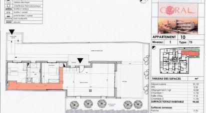 Appartement 3 pièces de 94 m² à LE CAP D'AGDE (34300)