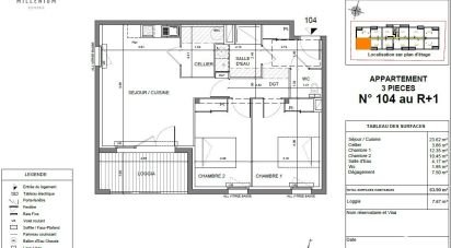 Appartement 3 pièces de 64 m² à Agen (47000)