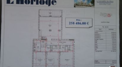 Apartment 4 rooms of 101 m² in Le Mans (72000)