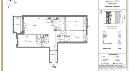 Appartement 4 pièces de 81 m² à Villeneuve-le-Roi (94290)