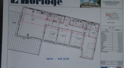 Appartement 5 pièces de 142 m² à Le Mans (72000)