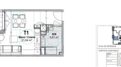 Appartement 1 pièce de 27 m² à Antibes (06160)