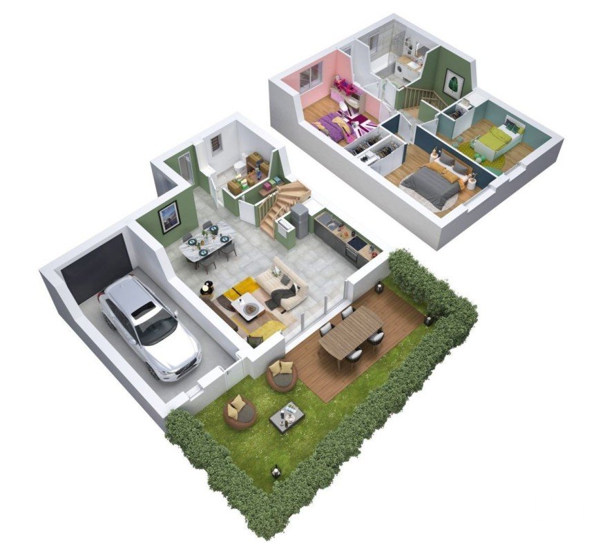 Duplex 4 rooms of 80 m² in Muret (31600)