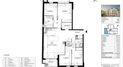 Appartement 5 pièces de 110 m² à Vanves (92170)