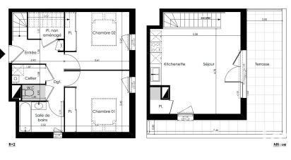 Duplex 3 pièces de 65 m² à Le Taillan-Médoc (33320)