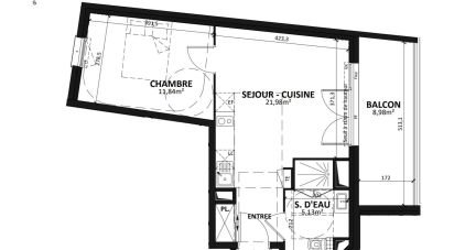 Appartement 2 pièces de 39 m² à Puget-sur-Argens (83480)