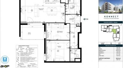 Apartment 3 rooms of 65 m² in Metz (57050)
