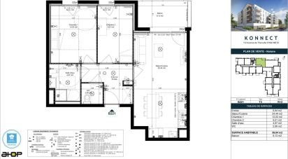 Apartment 3 rooms of 60 m² in Metz (57050)