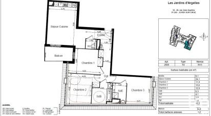 Appartement 4 pièces de 86 m² à Juvisy-sur-Orge (91260)