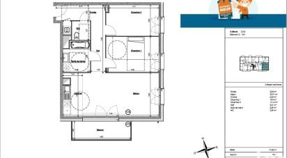 Appartement 3 pièces de 70 m² à Sainte-Catherine (62223)