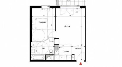 Appartement 2 pièces de 40 m² à Épinay-sur-Orge (91360)