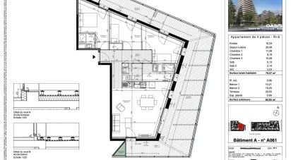Appartement 4 pièces de 79 m² à Nice (06200)