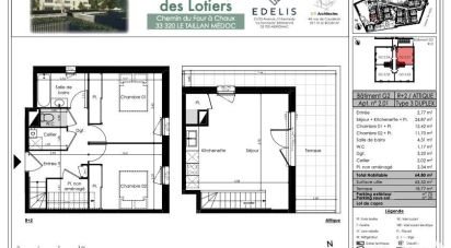 Appartement 3 pièces de 64 m² à Le Taillan-Médoc (33320)
