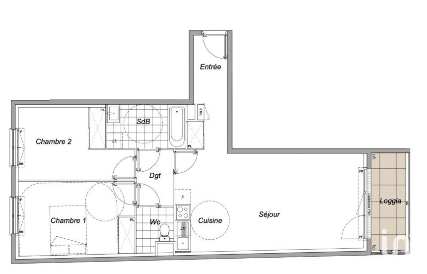 Appartement 3 pièces de 67 m² à Dammarie-les-Lys (77190)