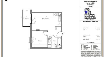 Appartement 2 pièces de 40 m² à Savigny-le-Temple (77176)