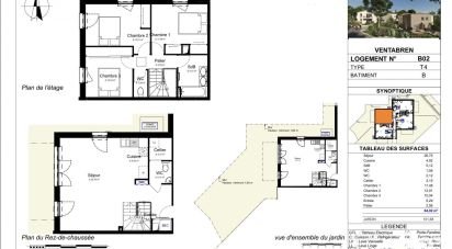 Appartement 4 pièces de 84 m² à Ventabren (13122)