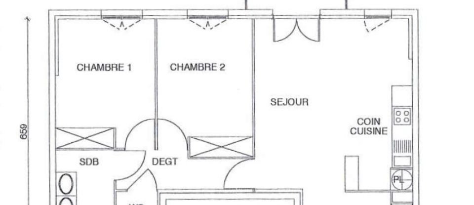 Apartment 3 rooms of 60 m² in La Rivière-Saint-Sauveur (14600)