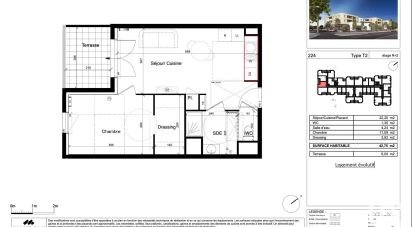 Appartement 2 pièces de 42 m² à Lattes (34970)