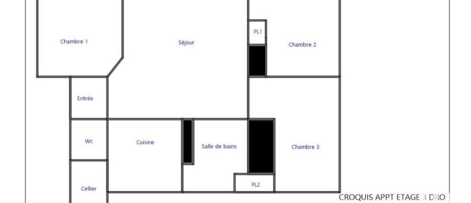 Appartement 1 pièce de 11 m² à Créteil (94000)