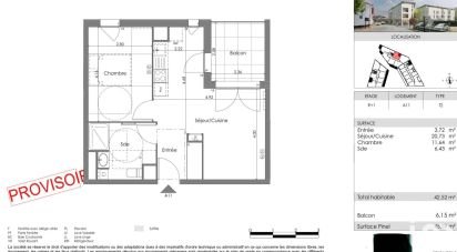 Appartement 2 pièces de 41 m² à Saint-Médard-en-Jalles (33160)