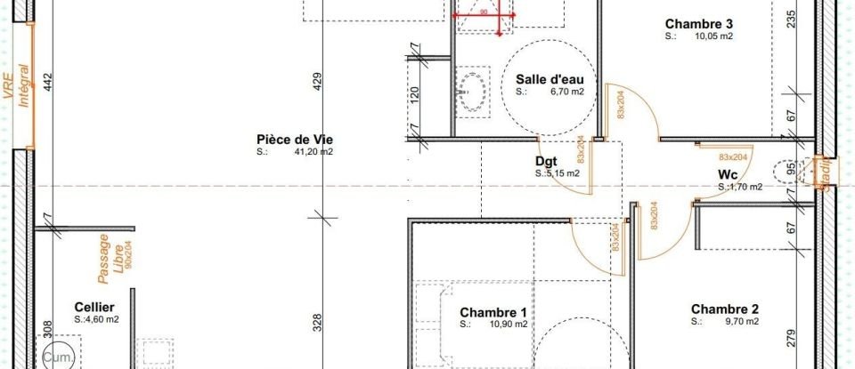 Maison 4 pièces de 90 m² à Pontenx-les-Forges (40200)