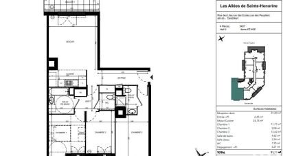 Appartement 4 pièces de 80 m² à Taverny (95150)