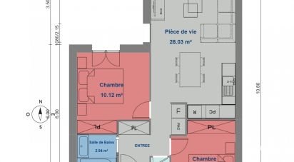 Maison 2 pièces de 40 m² à Villiers-sur-Marne (94350)