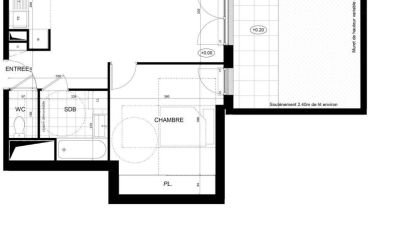 Appartement 2 pièces de 48 m² à Brunoy (91800)