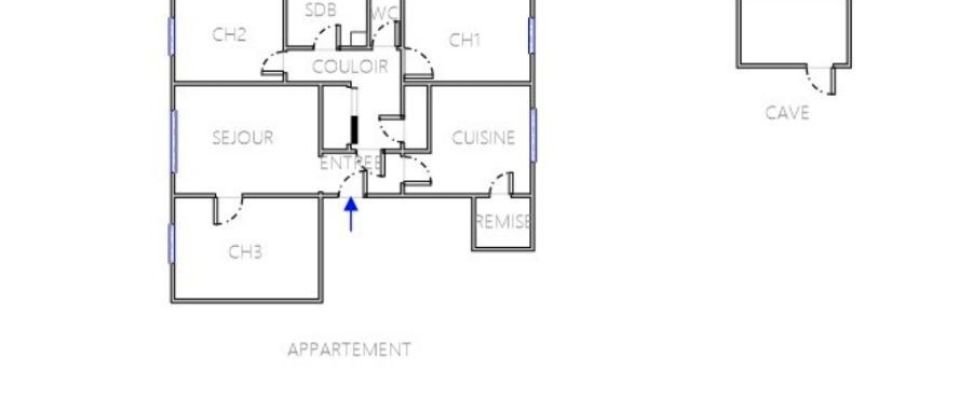 Appartement 4 pièces de 74 m² à Chilly-Mazarin (91380)