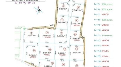 Land of 701 m² in Sigean (11130)