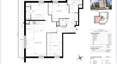 Appartement 4 pièces de 82 m² à Maurepas (78310)