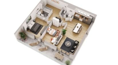 Appartement 3 pièces de 74 m² à Poitiers (86000)