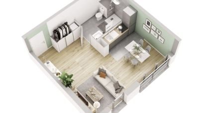 Appartement 1 pièce de 33 m² à Meaux (77100)