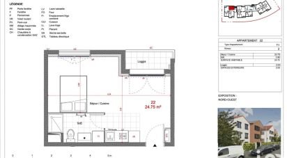 Appartement 1 pièce de 25 m² à Sevran (93270)