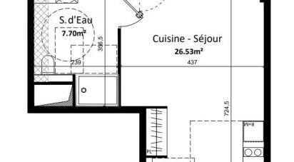 Appartement 1 pièce de 33 m² à Monteux (84170)