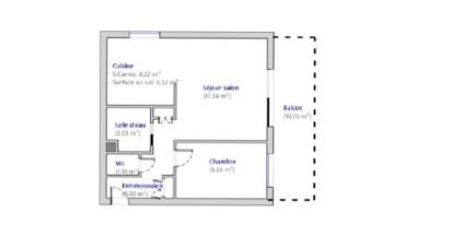 Apartment 2 rooms of 45 m² in Pornic (44210)