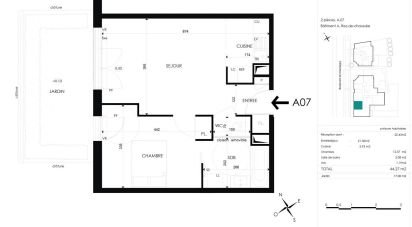 Appartement 2 pièces de 44 m² à Saint-Maur-des-Fossés (94100)