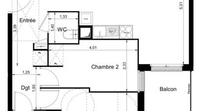 Apartment 3 rooms of 57 m² in Juvisy-sur-Orge (91260)