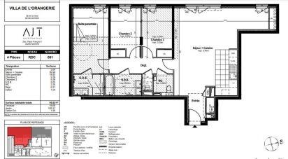 Appartement 4 pièces de 95 m² à Antony (92160)
