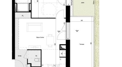 Appartement 2 pièces de 43 m² à La Baule-Escoublac (44500)