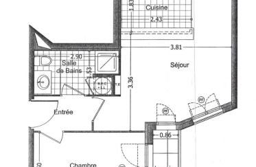 Appartement 2 pièces de 36 m² à Athis-Mons (91200)