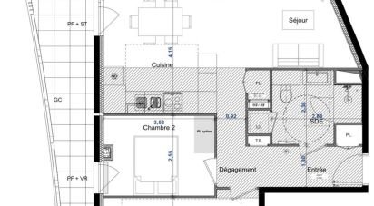 Appartement 3 pièces de 63 m² à Antibes (06600)