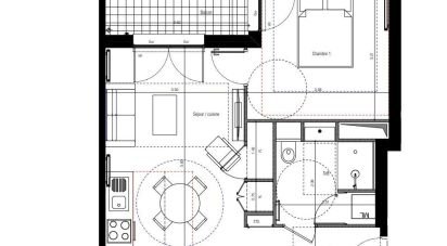 Appartement 2 pièces de 42 m² à Vanves (92170)
