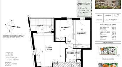 Appartement 3 pièces de 61 m² à Cogolin (83310)