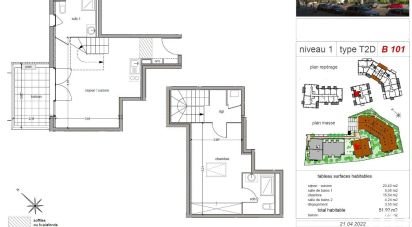 Duplex 2 rooms of 52 m² in Vitrolles (13127)