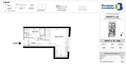 Appartement 1 pièce de 23 m² à Nantes (44300)