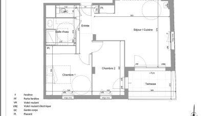 Appartement 3 pièces de 61 m² à Jassans-Riottier (01480)