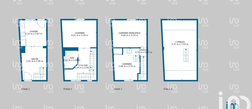 Maison 4 pièces de 63 m² à Hussigny-Godbrange (54590)