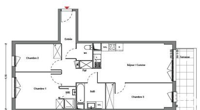Appartement 4 pièces de 75 m² à Créteil (94000)