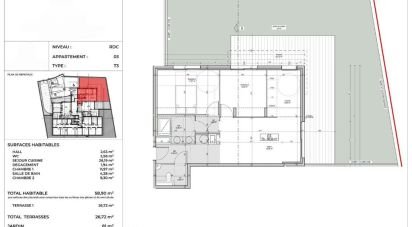 Appartement 3 pièces de 59 m² à Saint-Raphaël (83700)